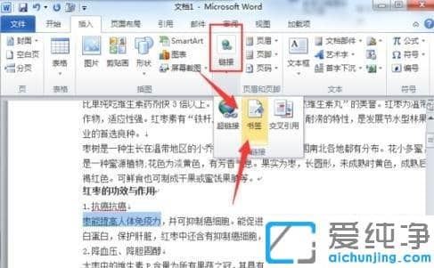 xp纯净版word文档怎么加书签_xp纯净版word文档怎么自定义书签